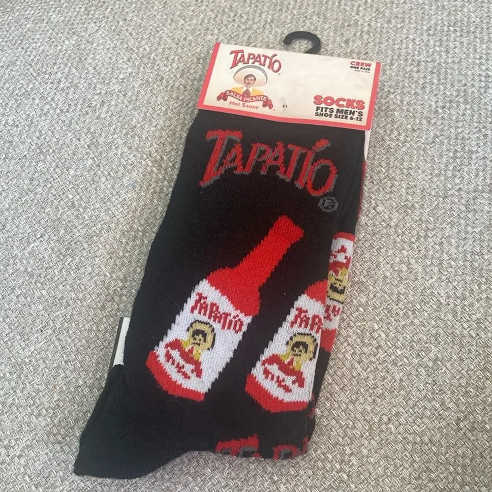 Tapatio Salsa Picante Hot Sauce Print Socks